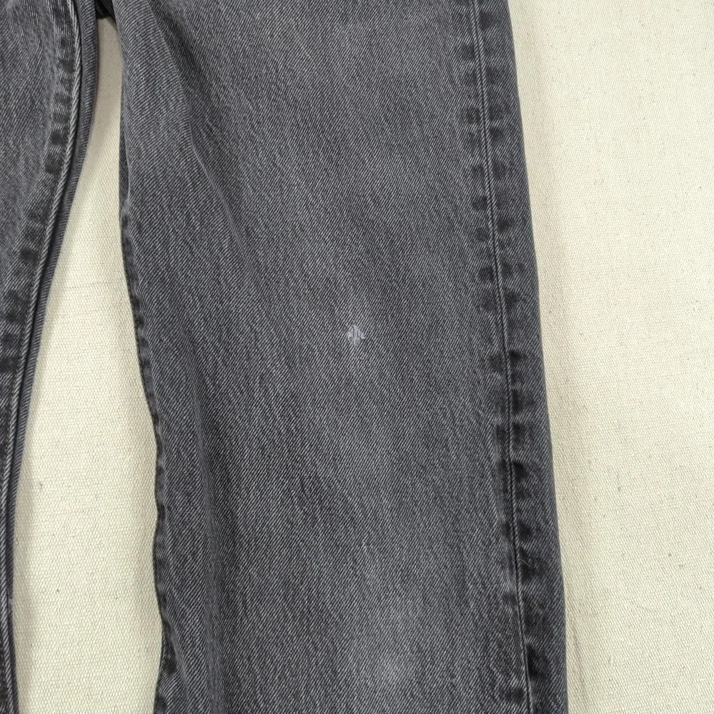 Levis 501 Jeans Mens 33x32* Black Button Fly Western Classic American Distressed